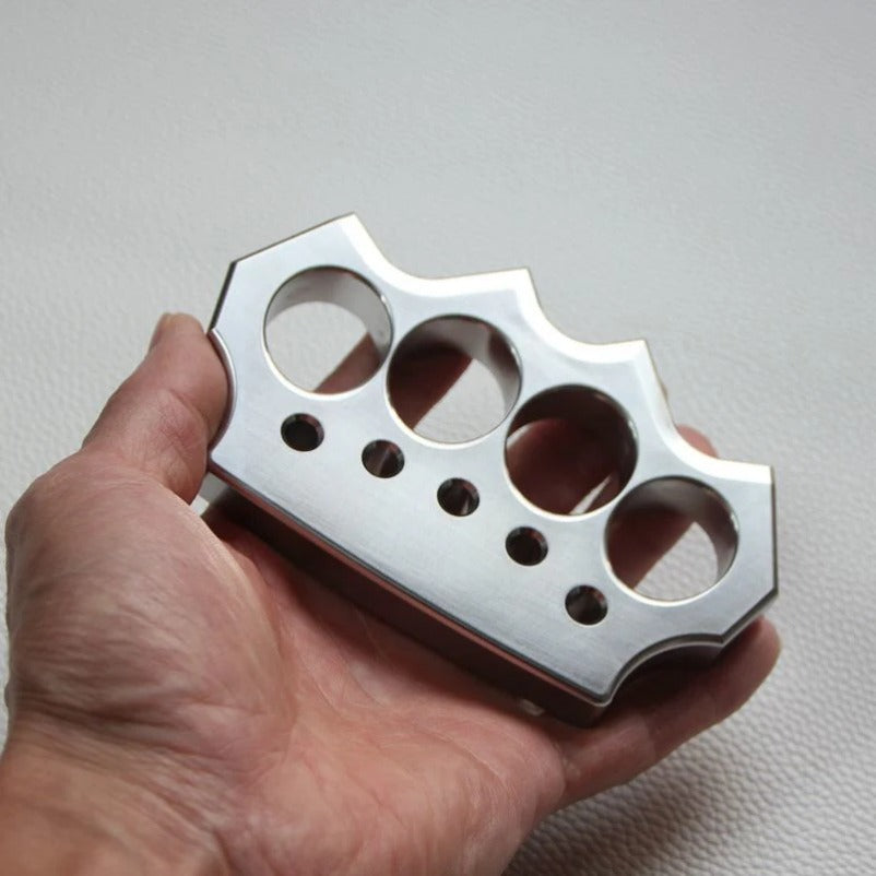 Solid Steel Knuckle Duster - Defense EDC Tool