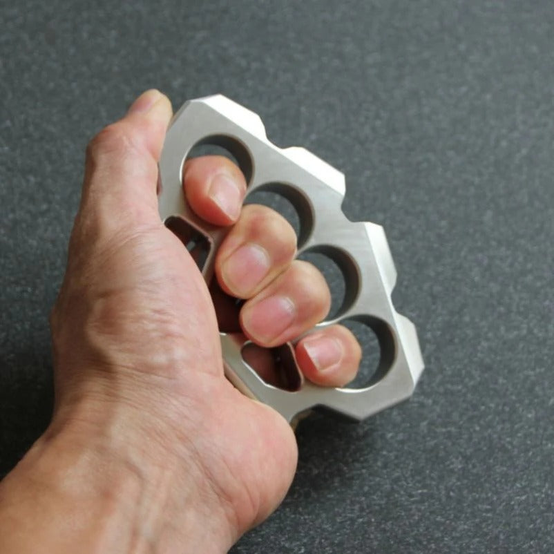 Precision Solid Steel Knuckle Duster - Self-Defense EDC Tool