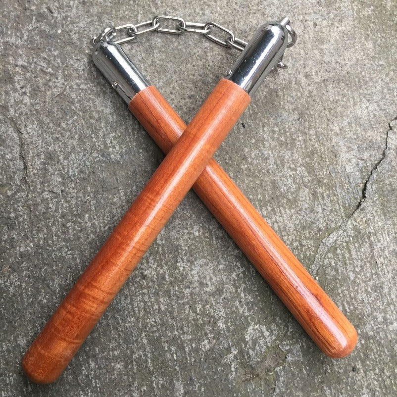 Wooden Nunchucks - Martial Arts Self-Defense Tool