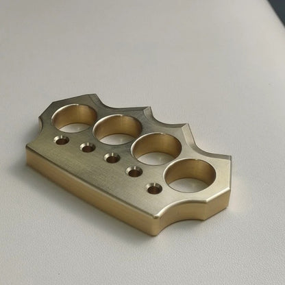 Solid Brass Knuckle Duster - Emergency Defender