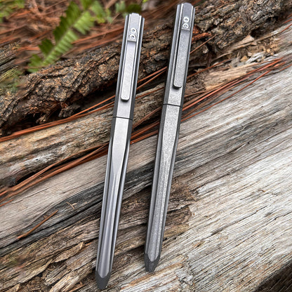 Geometric Titanium Tactical Multi-Function Pen