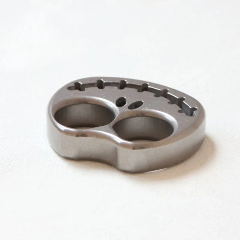 TC4 Titanium Solid Pumpkin Knuckle Duster - Self-Defense Tool