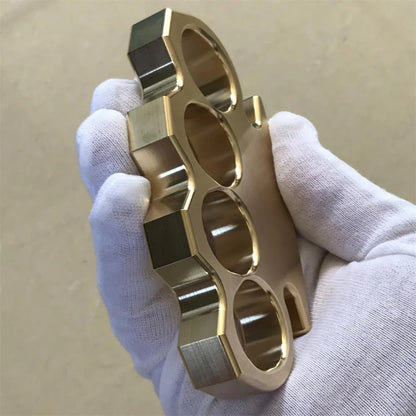 Solid Brass Knuckle Duster - Self-Defense EDC Tool