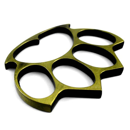 Solid Brass Knuckles Duster - Assassins Self-Defense EDC Tool