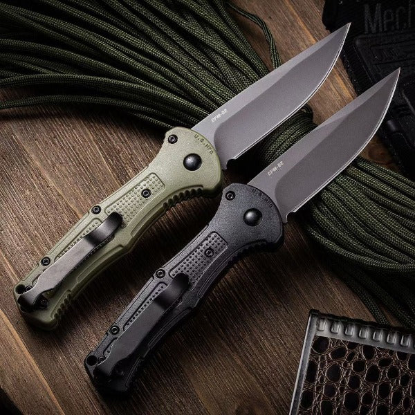 D2 Blade Nylon Fiber Handle Folding Knife Outdoor Hunting Tactical Pocket Knife