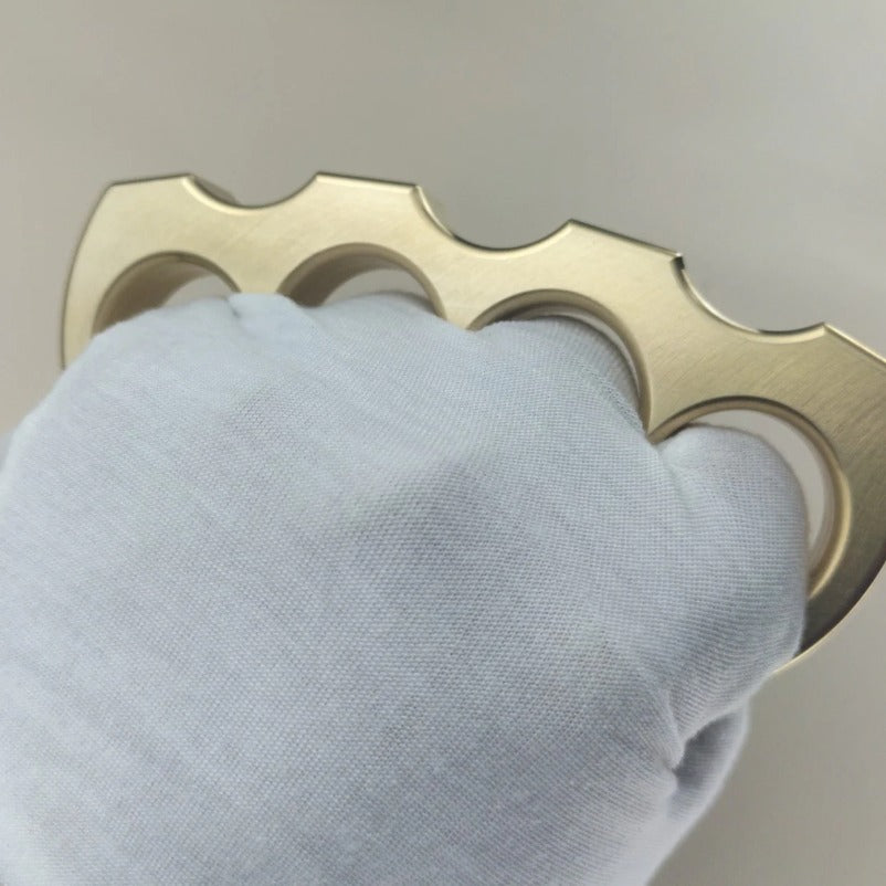 Solid Pure Brass Knuckle Duster - Self-Defense Gear