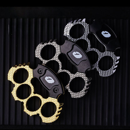 Zinc Alloy Knuckle Duster Outdoor Defense Tool