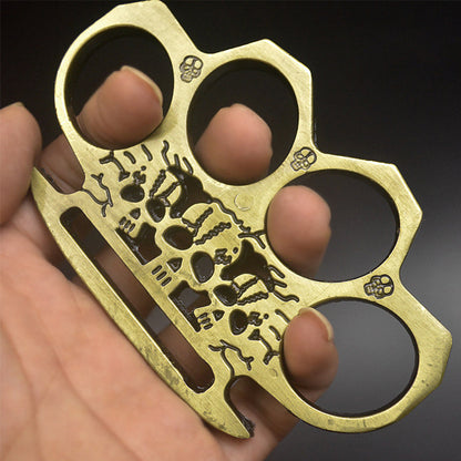 GhostGuard: Solid Brass Knuckles Duster & Window Breaker