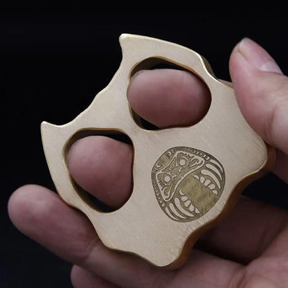 Brass Knuckle Duster - Pet Shape Defense Tool