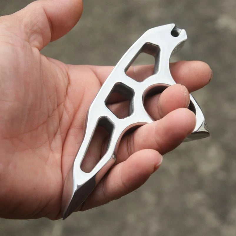 Thickened Pure Steel Knuckle Duster - Emergency Defender