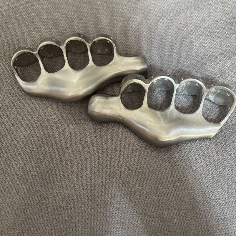 Left & Right Hand Steel Knuckle Duster - Self-Defense EDC Tool