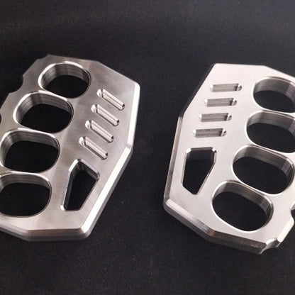 Solid Steel Knuckle Duster - Self-Defense EDC Tool