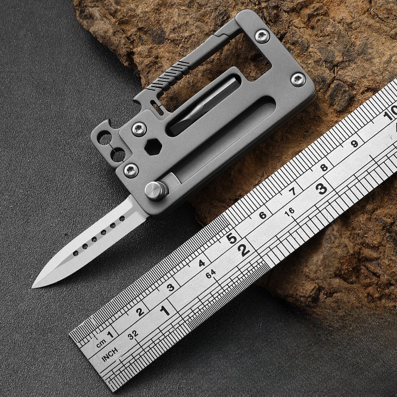 Titanium EDC MultiTool Keychain Folding Knife