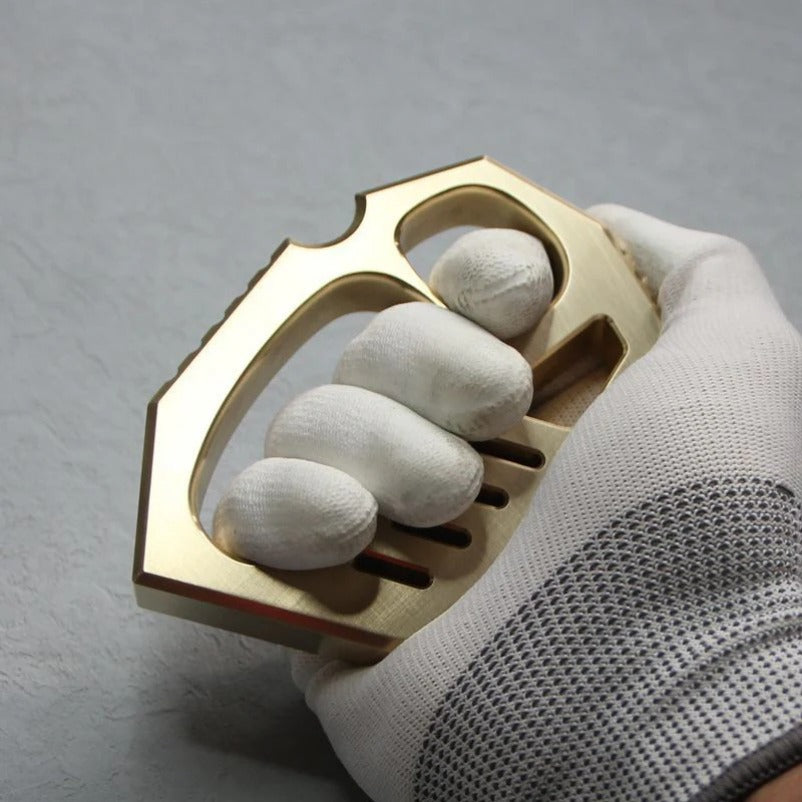 Solid Brass Knuckle Duster - Self-Defense EDC Tool