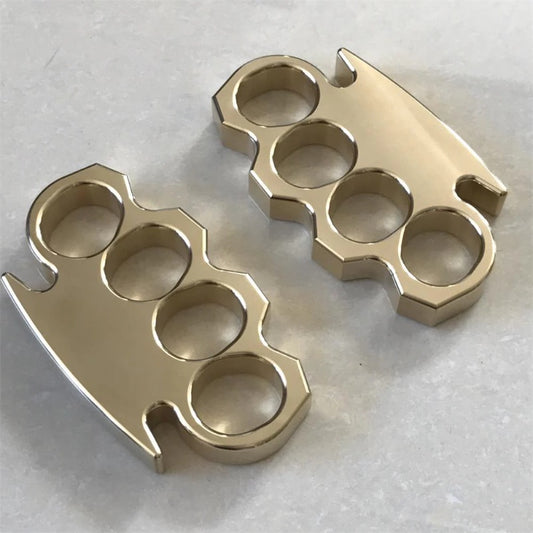 Solid Brass Knuckle Duster - Self-Defense EDC Tool