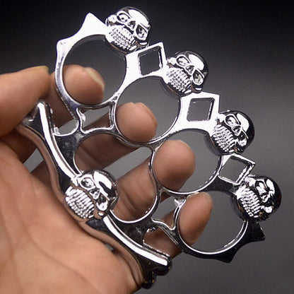 Strong Metal Brass Knuckle Duster - Skull Style Defender