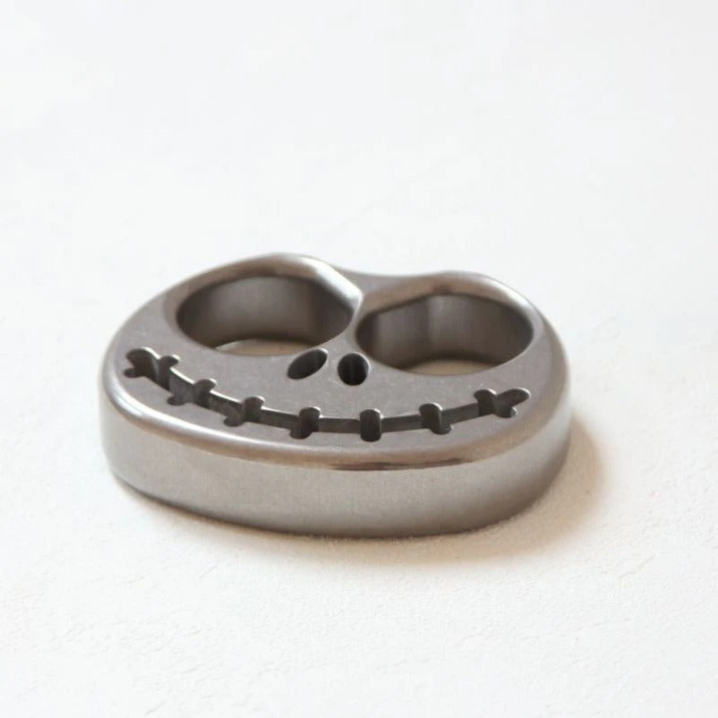 TC4 Titanium Solid Pumpkin Knuckle Duster - Self-Defense Tool