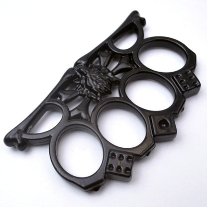 Wolf Head Knuckle Duster - Four-Finger Defender