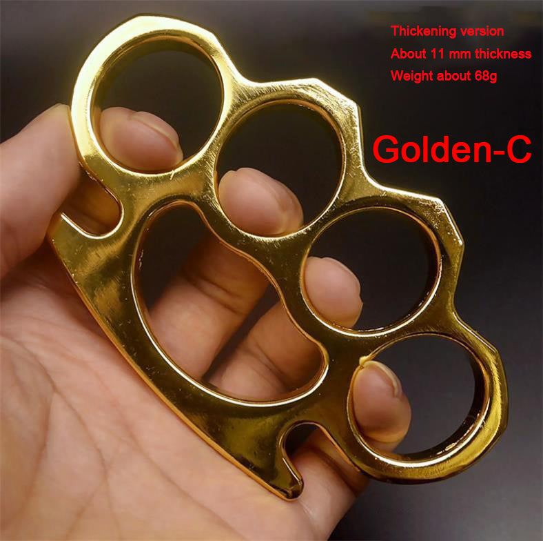 Thickened Metal Brass Knuckles Duster - Four Finger Defender