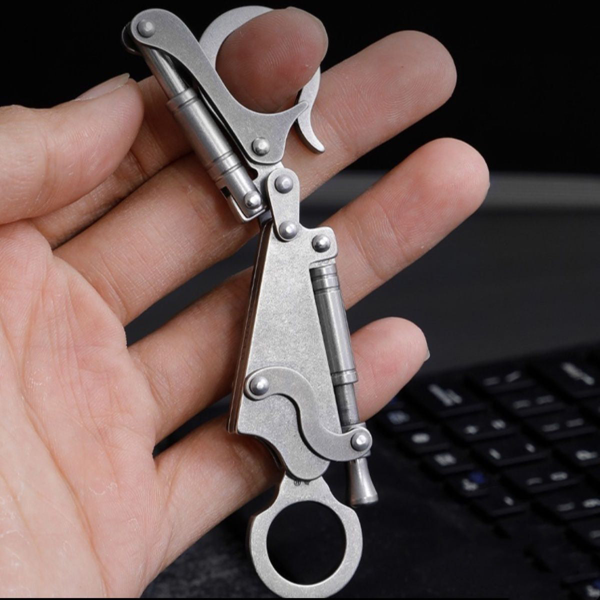 High Rebound Pocket Blade Keychain Self Defense EDC Tool