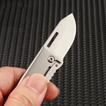 Mini Folding Knife Keychain Pendant Bottle Opener