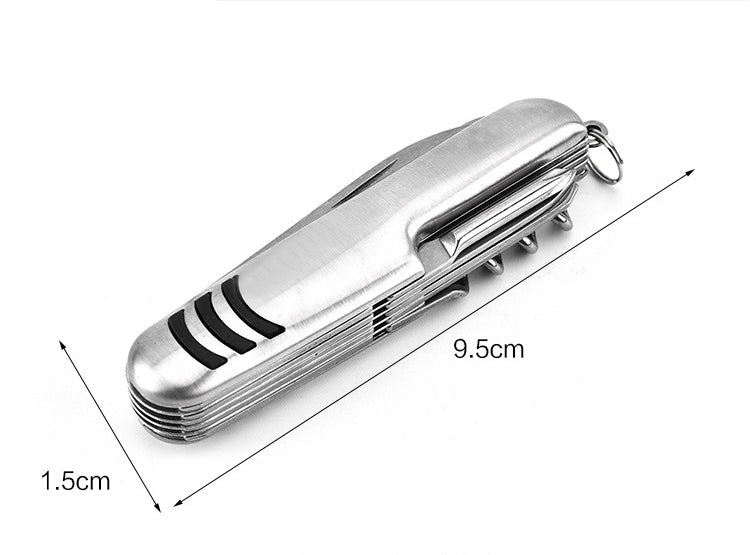 Multi-tool Folding Knife Saw Scissors Bottle Opener