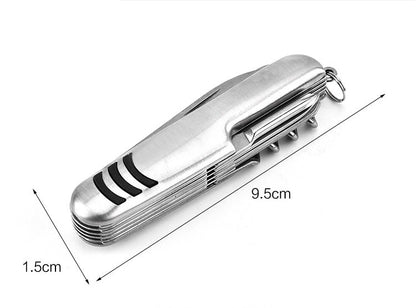 Multi-tool Folding Knife Saw Scissors Bottle Opener