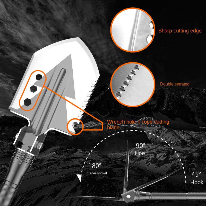 Multifunctional Soldier Shovel - Survival Toolbox