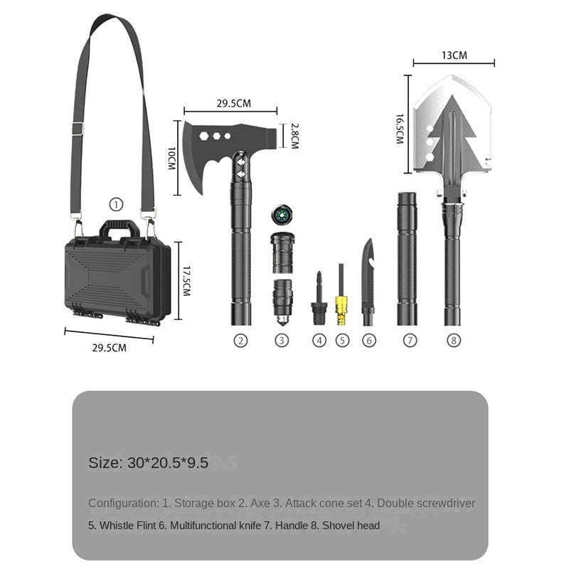 Multifunctional Soldier Shovel - Survival Toolbox