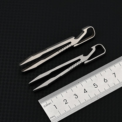 TC4 Titanium Mini Tweezer Keychain