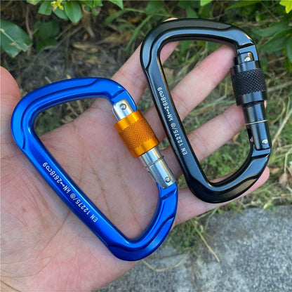 Aluminum Ascent: Climbing D-Lock Carabiner