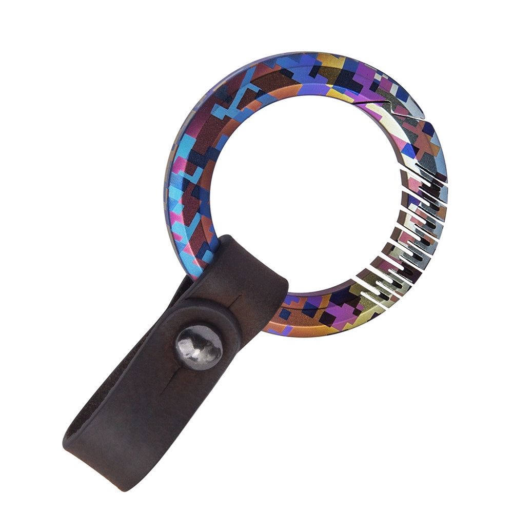 Titanium Mosaic Pattern Colorful Elite Keychain