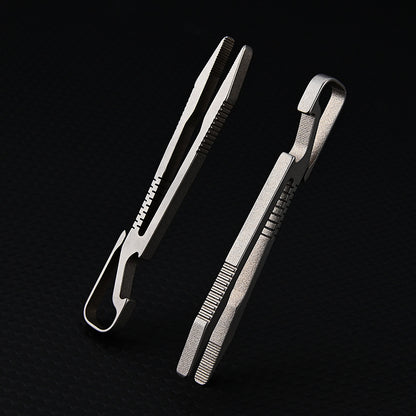 TC4 Titanium Mini Tweezer Keychain