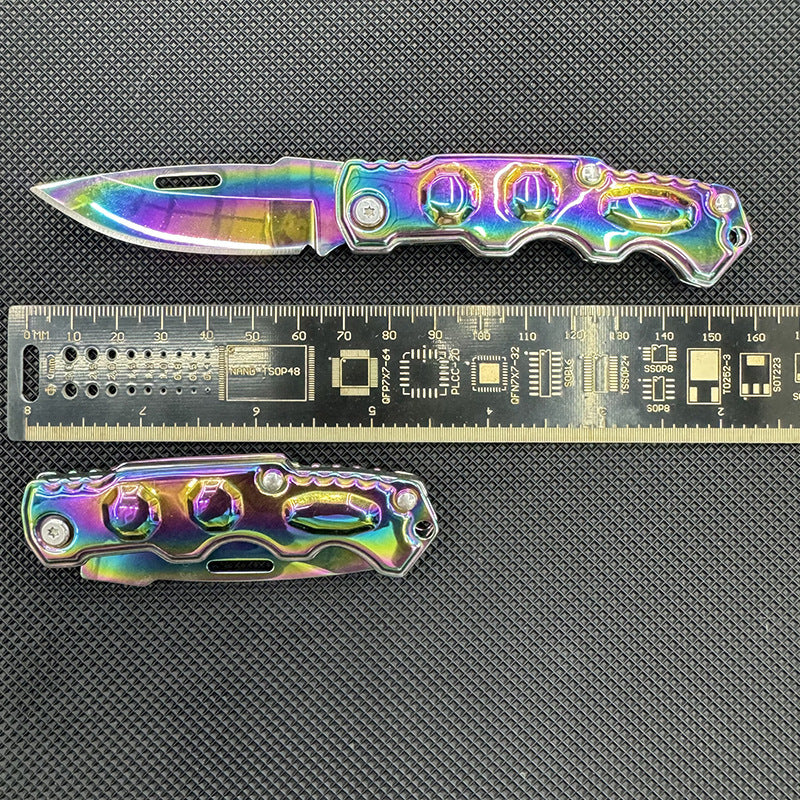 Mini Colorful Titanium Folding Survival Knife