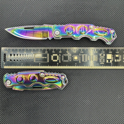 Mini Colorful Titanium Folding Survival Knife