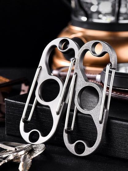 Titanium Multi-Function Carabiner Keychain