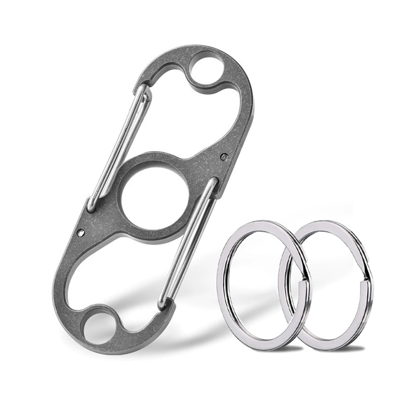 Titanium Multi-Function Carabiner Keychain