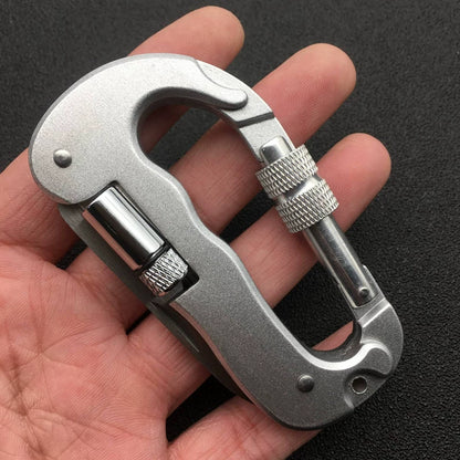 Outdoor Adventure Gear: D-Lock Multi-Tool with LED Knife