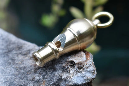 Brass Cannon Blast: High-Pitch Survival Whistle