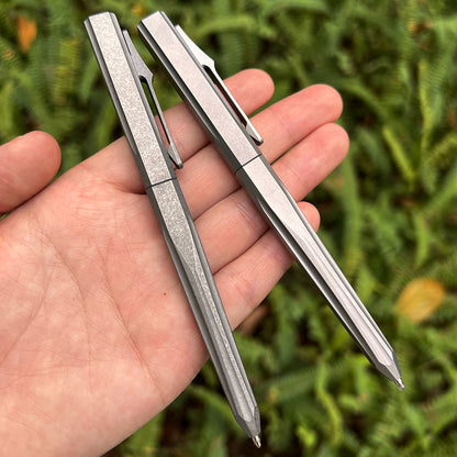 Geometric Titanium Tactical Multi-Function Pen