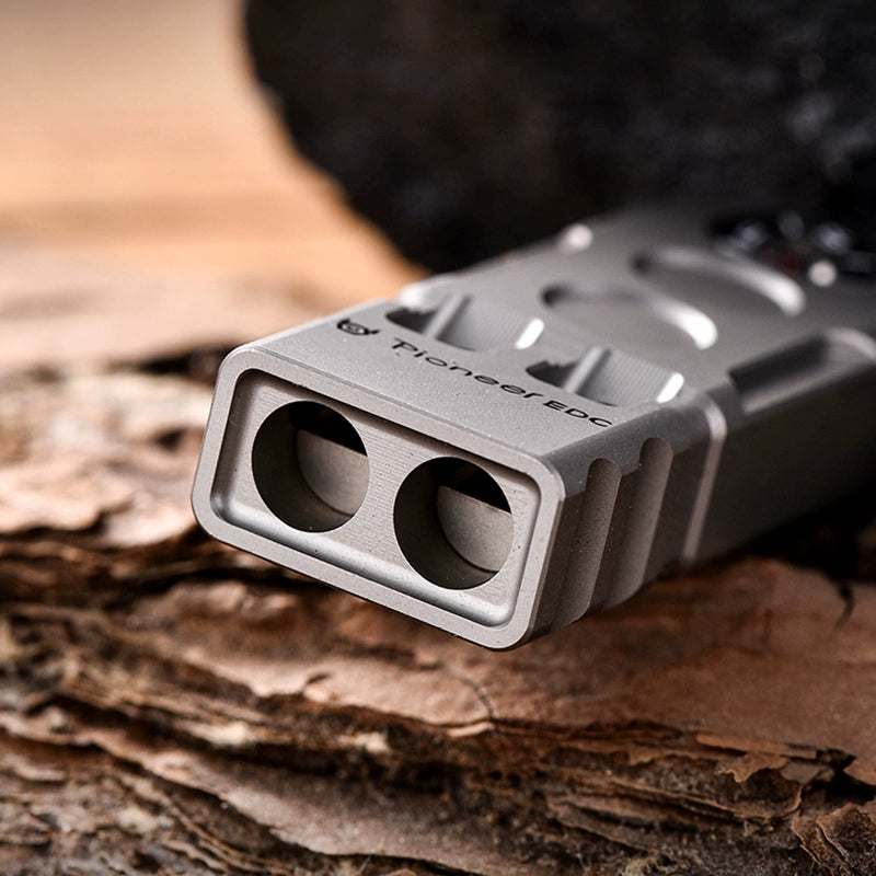 Titanium Dual-Tone Whistle Compass