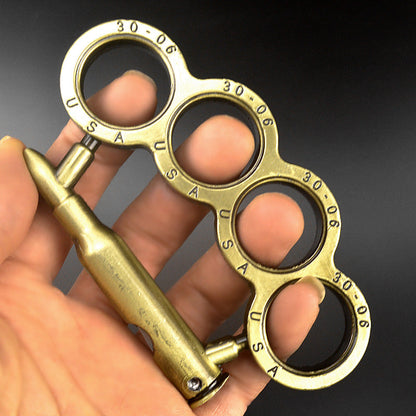 Multifunctional Metal Knuckle Duster - Four Finger Martial Arts Defense Tool