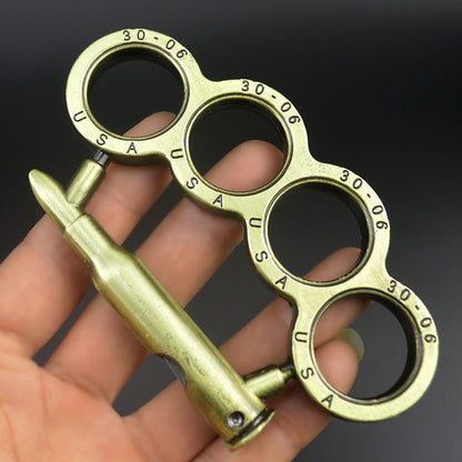 Multifunctional Metal Knuckle Duster - Four Finger Martial Arts Defense Tool