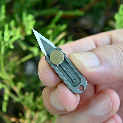 Titan Slide EDC: Mini Brass Utility Knife