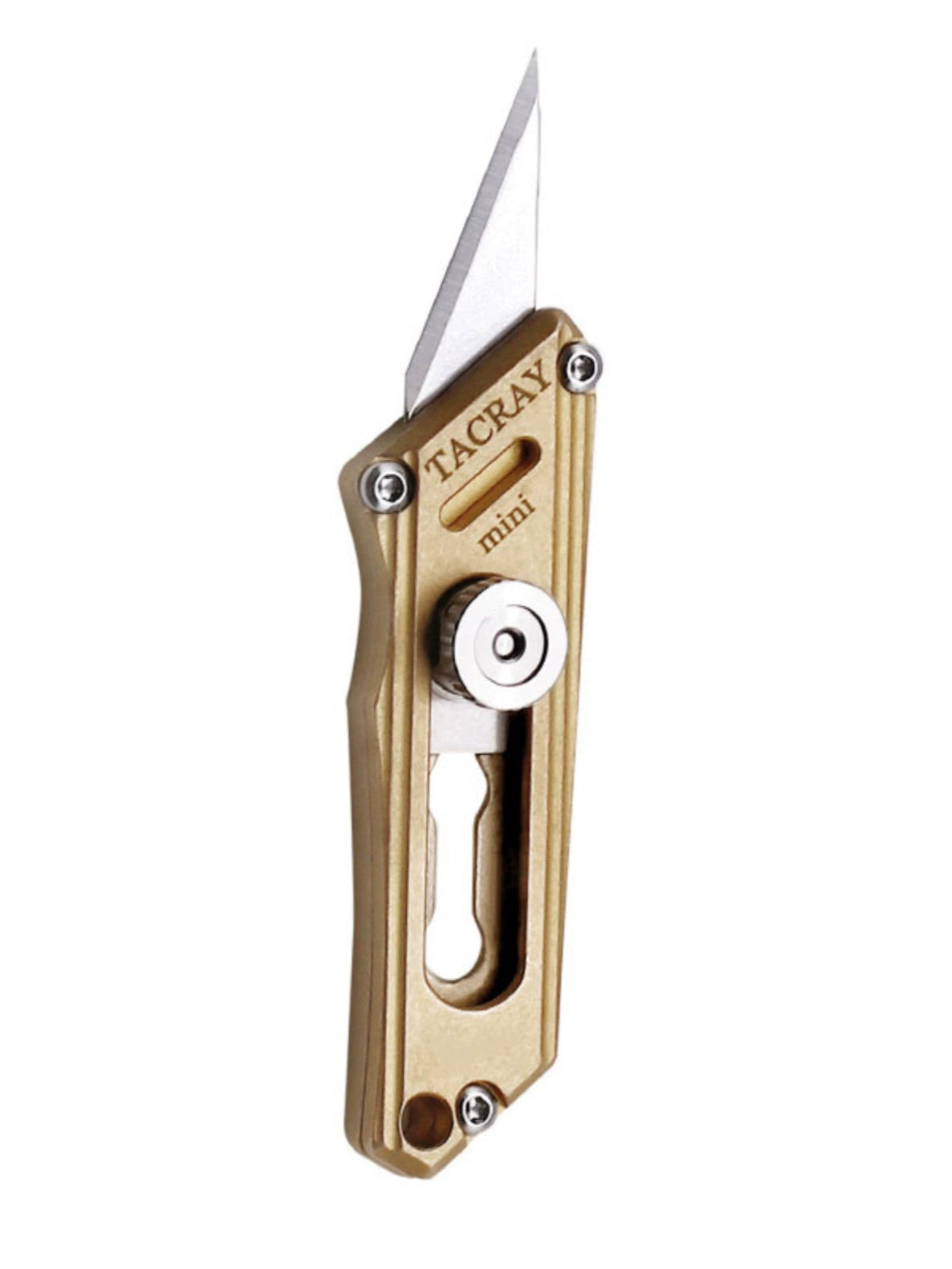 Mini Brass & Titanium Utility Blade Knife