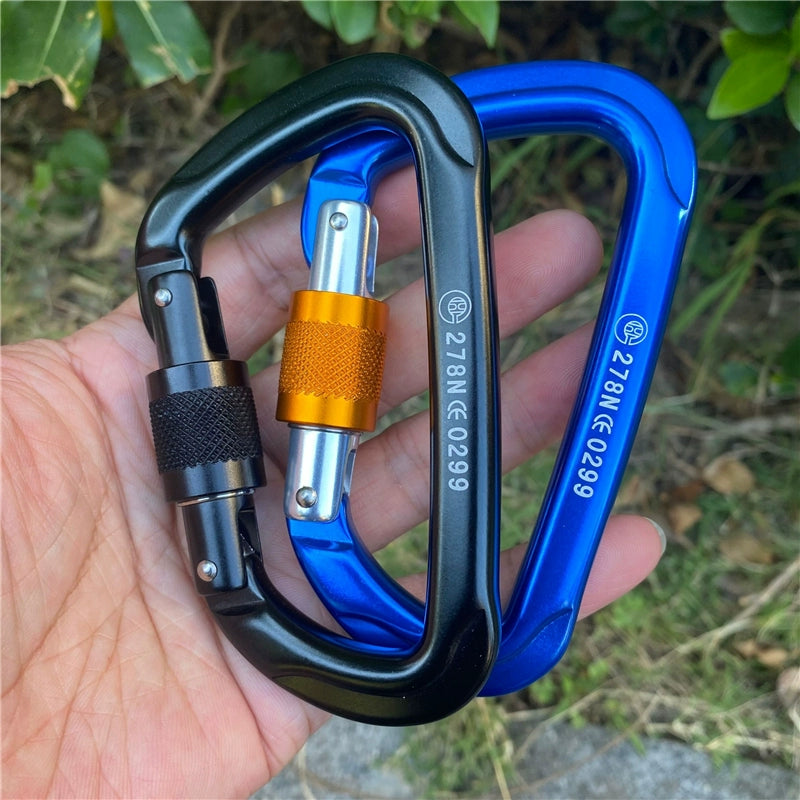 Aluminum Ascent: Climbing D-Lock Carabiner