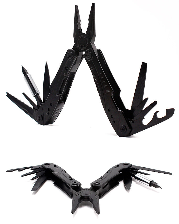 Stainless Steel Multi-Bit Foldable pliers: Portable Toolbox