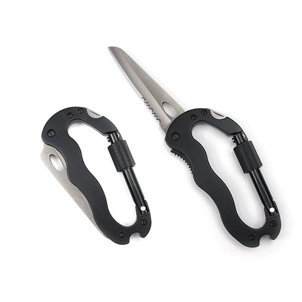 Aluminum Adventure Multi-Tool: D-Clip Climber Knife