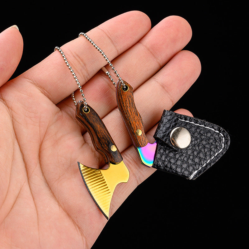 Mini Keychain Pocket Knife - Creative Backpack Charm Tool