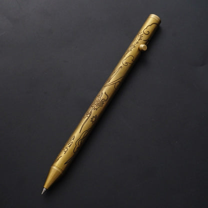 DragonScript Brass Ballpoint Pen